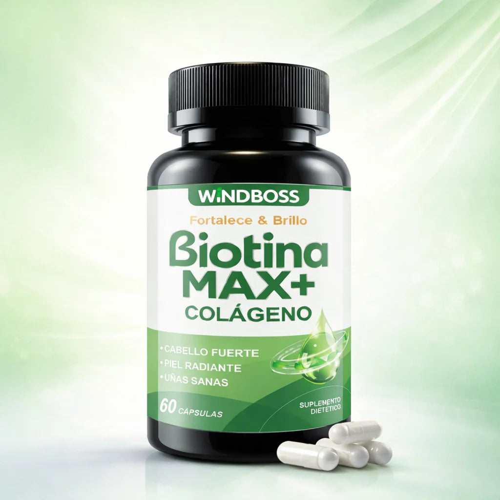 Biotina MAX + Colágeno ( Windboss )